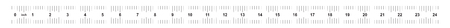 24 inch double-sided ruler. Marking accuracy is one sixteenth of an inch. Imperial gridのイラスト素材