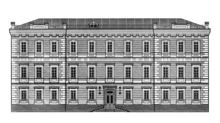 1000 hryvnia, Ukrainian banknote. The building of the Presidium of the National Academy of Sciences of Ukraineの写真素材