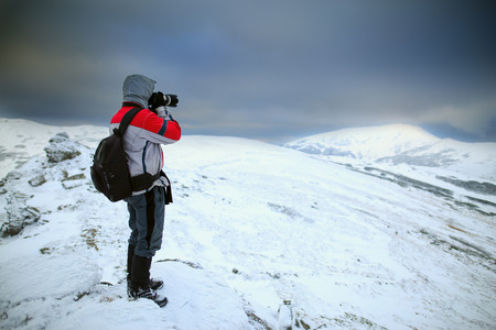 Travel inspiration and motivation, beautiful landscape.Active sport conceptの写真素材