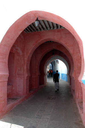 traditional and artisanal door in Moroccoの写真素材