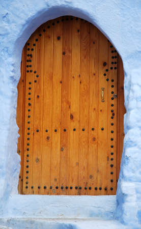 traditional and artisanal door in Moroccoの写真素材
