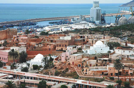 Old portuguese architecture of Safi in Mroccoの写真素材