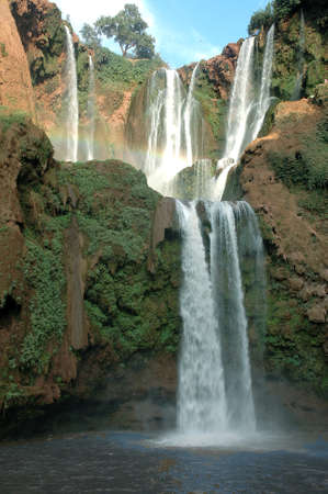 Ouzoud waterfall in Atlas of Moroccoの写真素材
