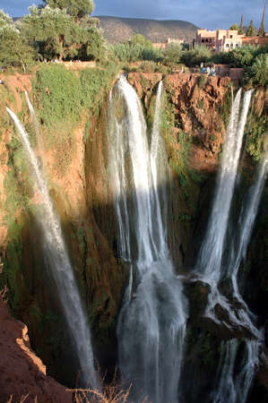 Ouzoud waterfall in Atlas of Moroccoの写真素材