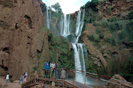 Ouzoud waterfall in Atlas of Moroccoの写真素材