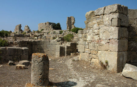 The archaeological site of Lixus in Moroccoの写真素材