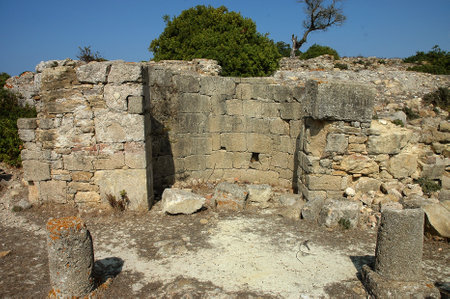 The archaeological site of Lixus in Moroccoの写真素材
