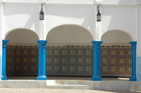 Traditional and artisanal door in Moroccoの写真素材