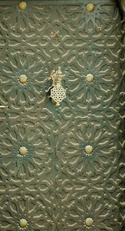 Traditional and artisanal door in Morocco