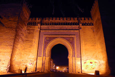 Architecture of the old town of Meknes in Morocco