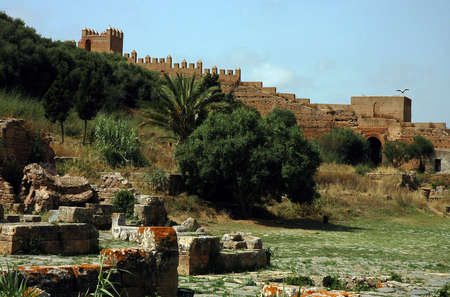 Kasbah Chellah in Rabat in Moroccoの写真素材