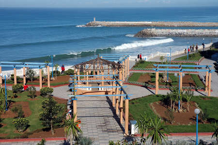 The beautiful town of Larache in Moroccoの写真素材