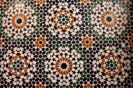 Traditional and handicraft zellige (tile) in Morocco