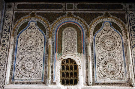 Traditional and handicraft zellige (tile) in Moroccoの写真素材