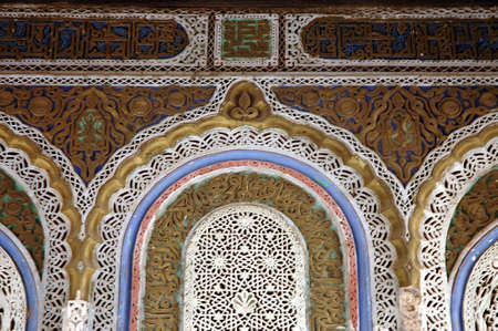 Traditional and handicraft zellige (tile) in Moroccoの写真素材