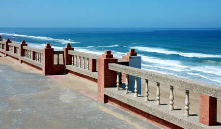 The blue lagoon of Moulay Bousselham in Morocco