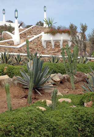 View of the coastal town M'DIQ in northern Moroccoの写真素材