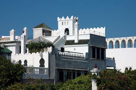 The mythical city of Tangier in Moroccoの写真素材