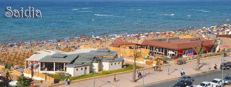 Saidia the blue pearl of Oriental Moroccoの写真素材
