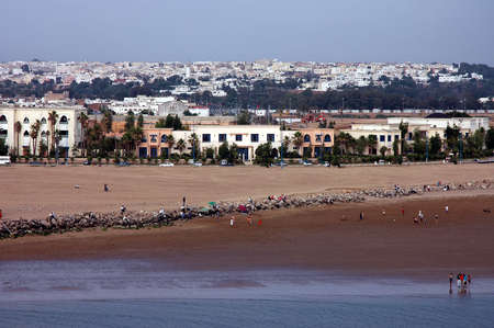 Oudayas Kasbah in Rabat the capital of Moroccoの写真素材