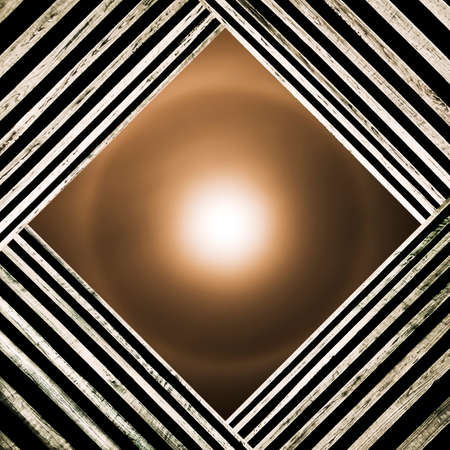 Abstract image of a square building. High quality image