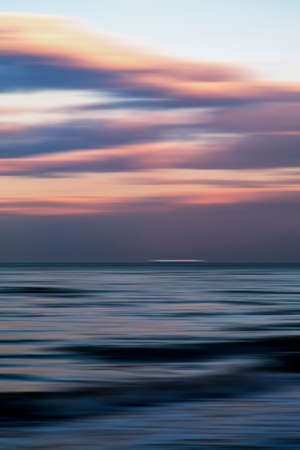 Abstract seascape background, motion blurred, long exposure.の写真素材