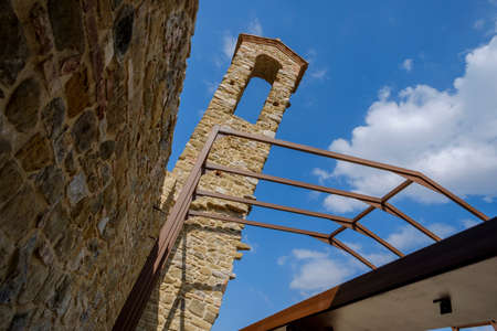 Former Church of Santa Maria della Cerqua, Polvese Island, Lake Trasimeno, Umbria, Italyの写真素材