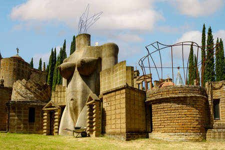 La Scarzuola, by architect Tomaso Buzzi. Montegabbione, Terni, Italy.のeditorial素材