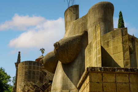 La Scarzuola, by architect Tomaso Buzzi. Montegabbione, Terni, Italy.のeditorial素材