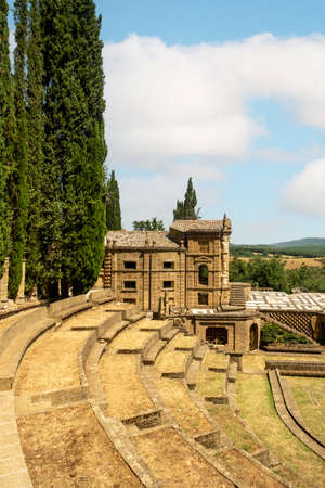 La Scarzuola, by architect Tomaso Buzzi. Montegabbione, Terni, Italy.のeditorial素材