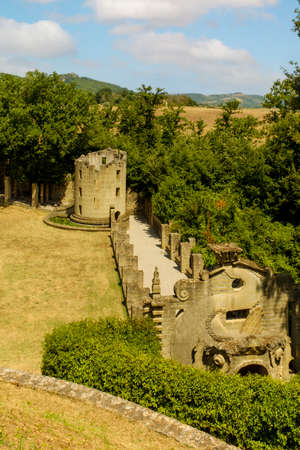 La Scarzuola, by architect Tomaso Buzzi. Montegabbione, Terni, Italy.のeditorial素材