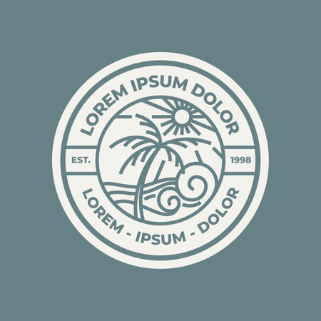 Vape shop vintage label, badge, logo, emblem and other design elements.のイラスト素材