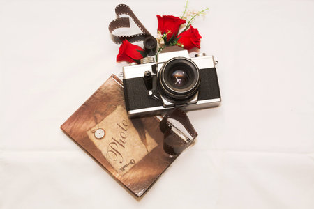 Old cameraの写真素材