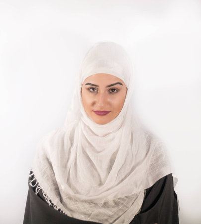 Portrait of Muslim womanの写真素材