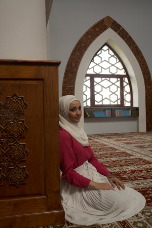 Girl with hijabの写真素材