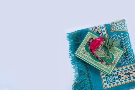 Koran on white backgroundの写真素材