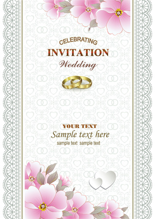 wedding cardのイラスト素材