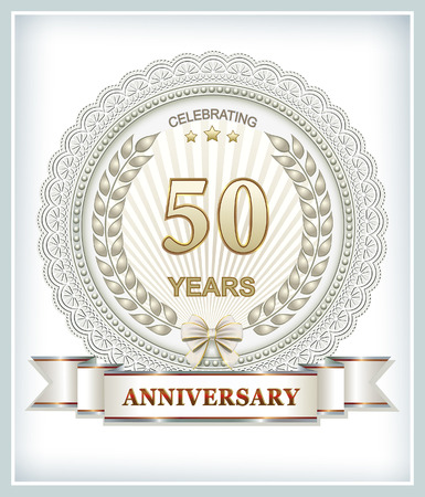 50 years anniversaryのイラスト素材