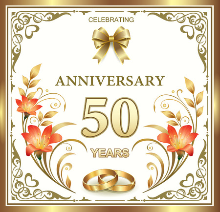 Vector Of 50th Wedding Anniversary Id Royalty Free Image Stocklib Vector Of 50th Wedding Anniversary Id Royalty Free Image Stocklib