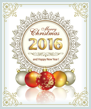 new year 2016のイラスト素材