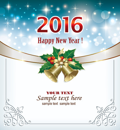 Christmas card with 2016のイラスト素材
