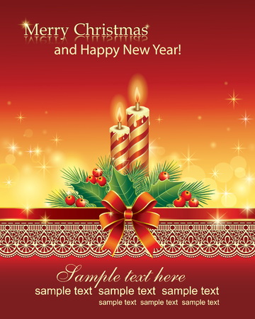 Merry Christmas and Happy New Year 2019. Vector illustrationのイラスト素材