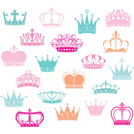 Crown SilhouettePrincess Crownのイラスト素材