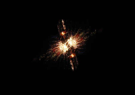 a flash of fires of banger is in nightly sky