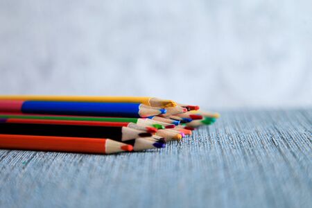 colored, pencils, drawing, watercolor, rainbow, creativity, art, kids, handmade, fun, colorful,の写真素材