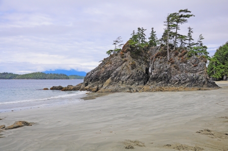 Brady s beach near Bamfield  Vancouver island  British Columbia  の写真素材