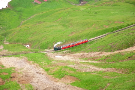 Narrow gauge railway  Switzerland の写真素材