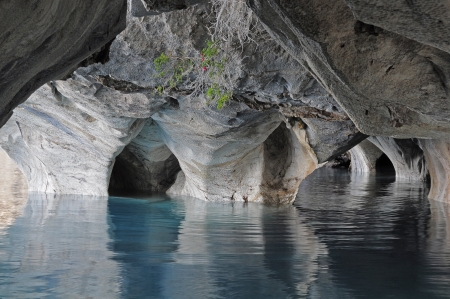 Marble caves  General Carrera lake  Chile の写真素材