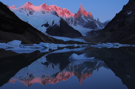 Cerro Torre mountain  Los Glaciares National park の写真素材