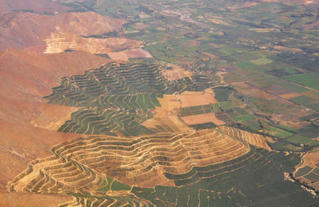 Flight above Andes  Chile 